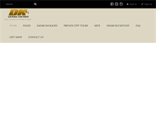 Tablet Screenshot of dkgrandsafaris.com